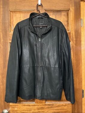 Claiborne Black Zip Bomber Jacket